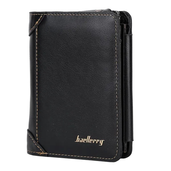TriElite Men’s Leather Trifold Wallet With ID Holder