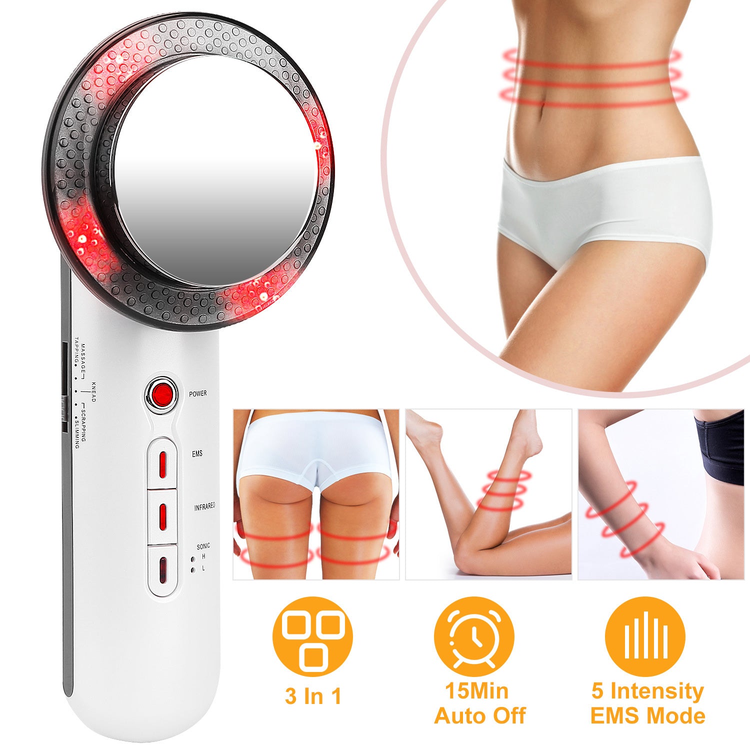 UltraSculpt 3-in-1 Ultrasonic EMS Body Shaping Massager