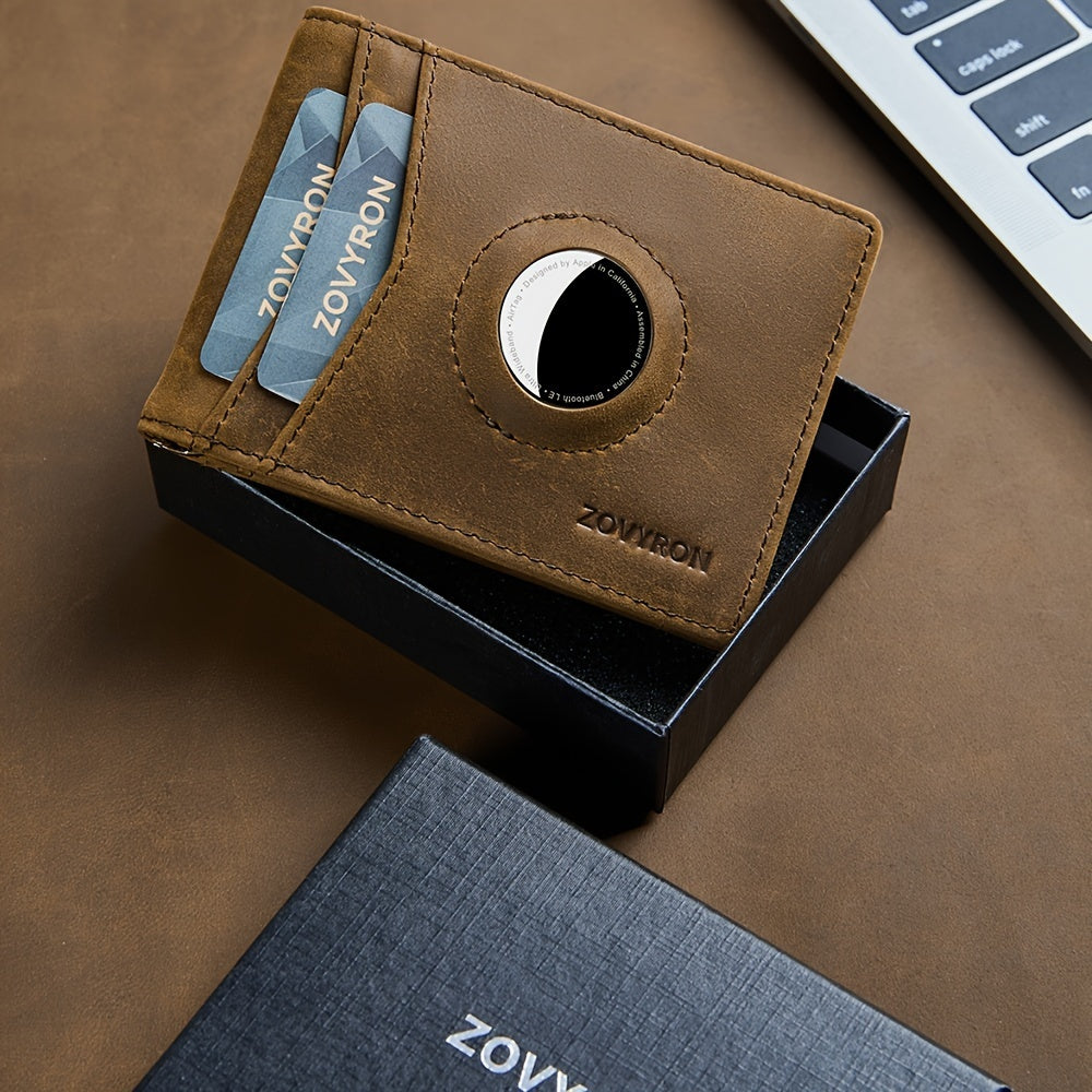 AirGuard RFID Slim Bifold Wallet With Airtag Holder