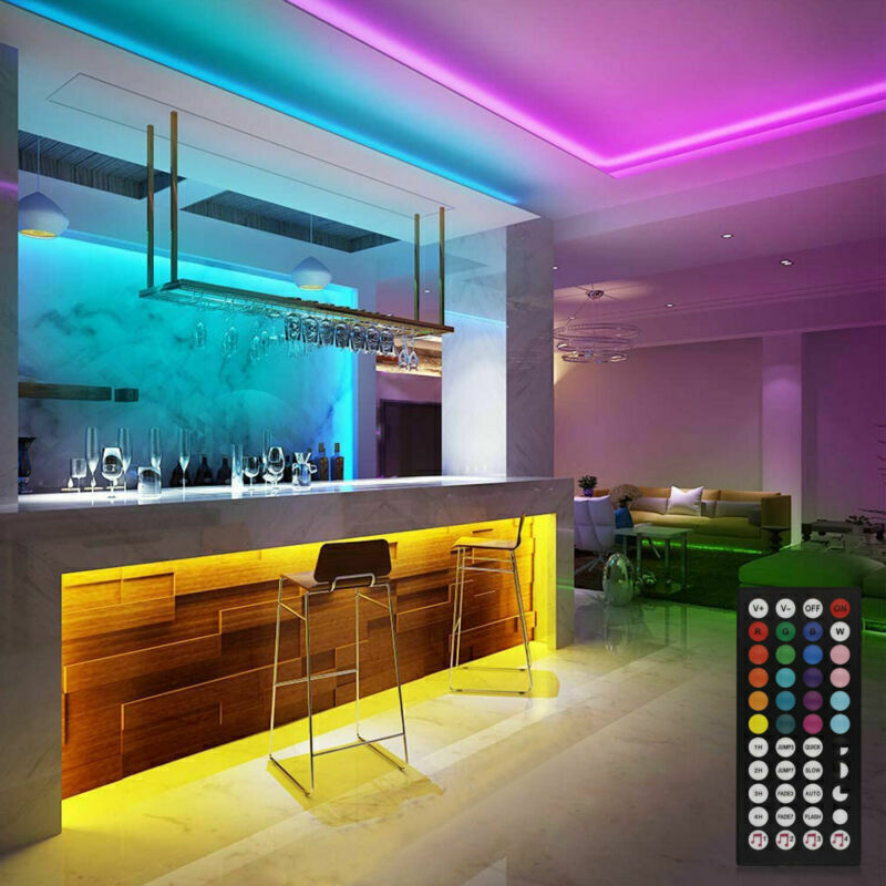 LumoGlow 5050 RGB LED Strip Lights with Bluetooth Remote