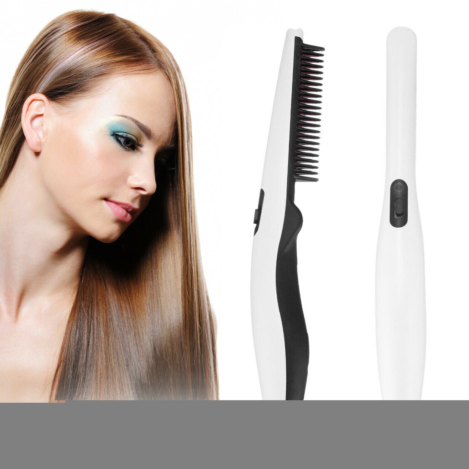 Negative Ion Hair Straightening Hot Comb – Beard & Hair Styler