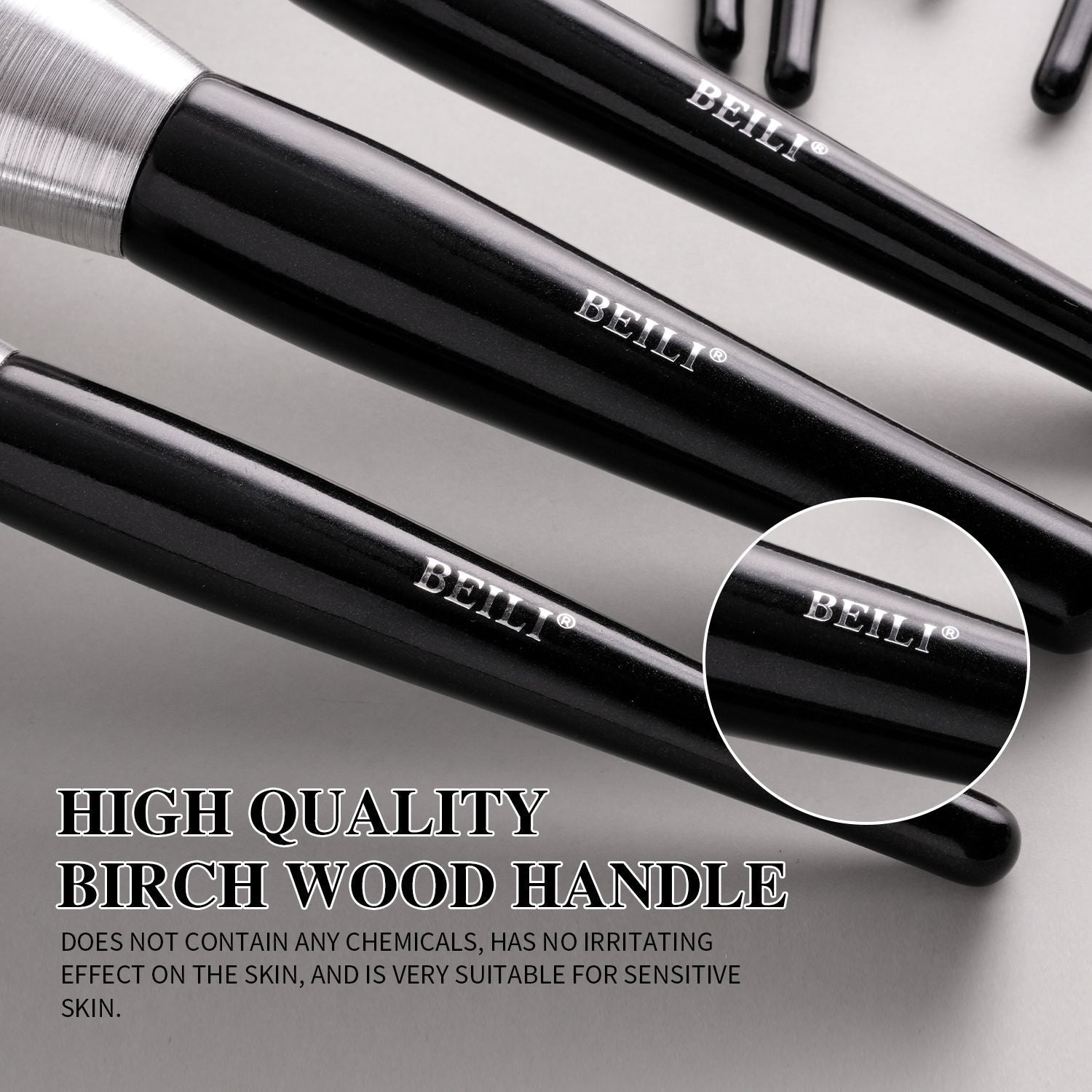 Beili Premium 10-Piece Kabuki Makeup Brush Set – Holiday Edition