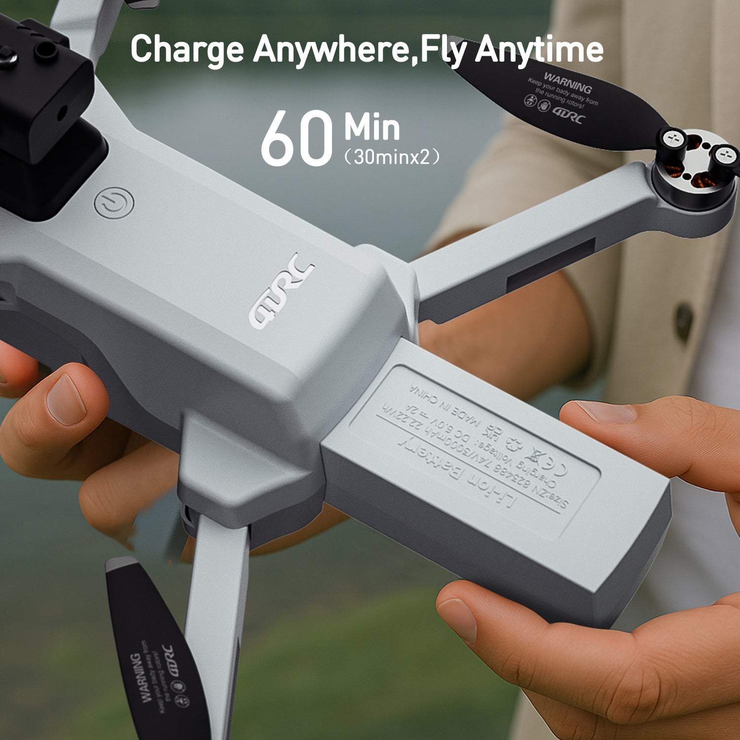 4DRC F8 GPS 5G WiFi Drone with 4K Dual Camera & HD LCD Screen