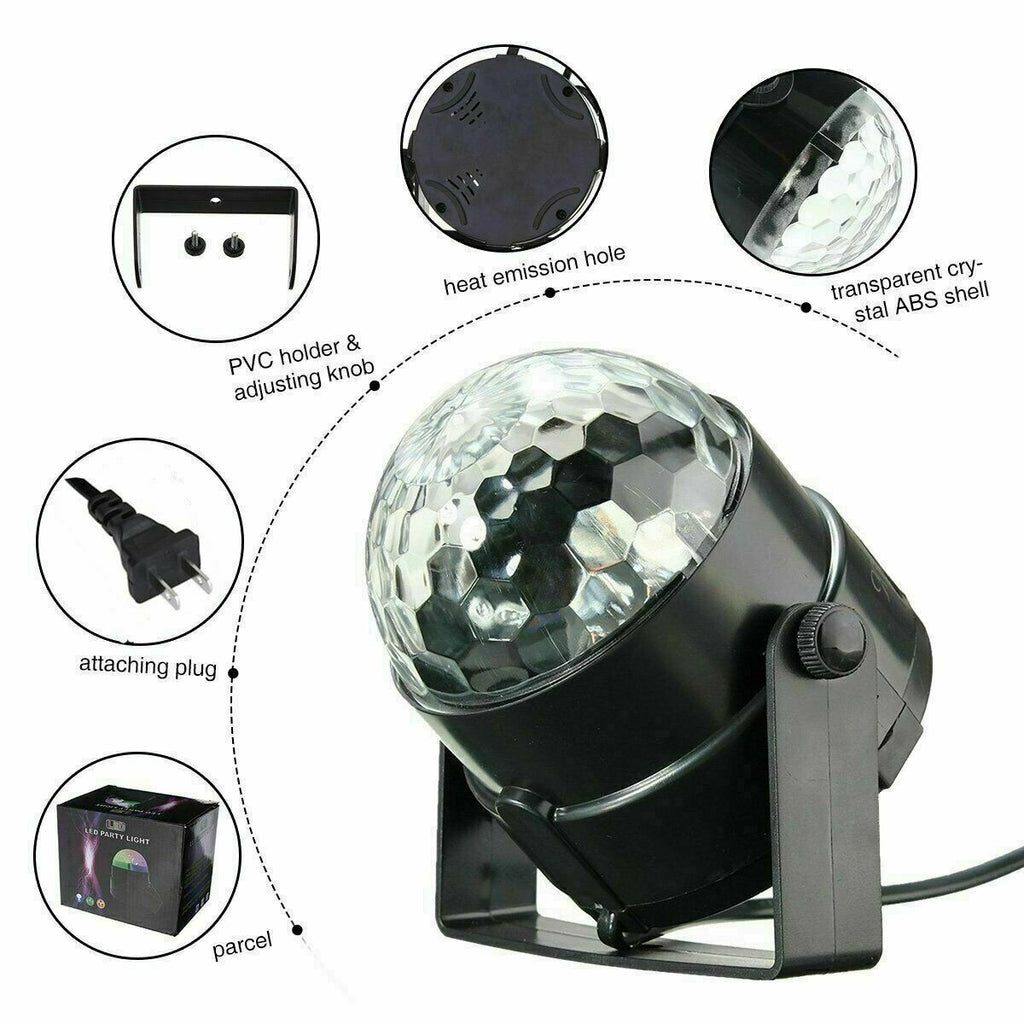 PartyBeam Sound-Activated Disco LED Strobe Light