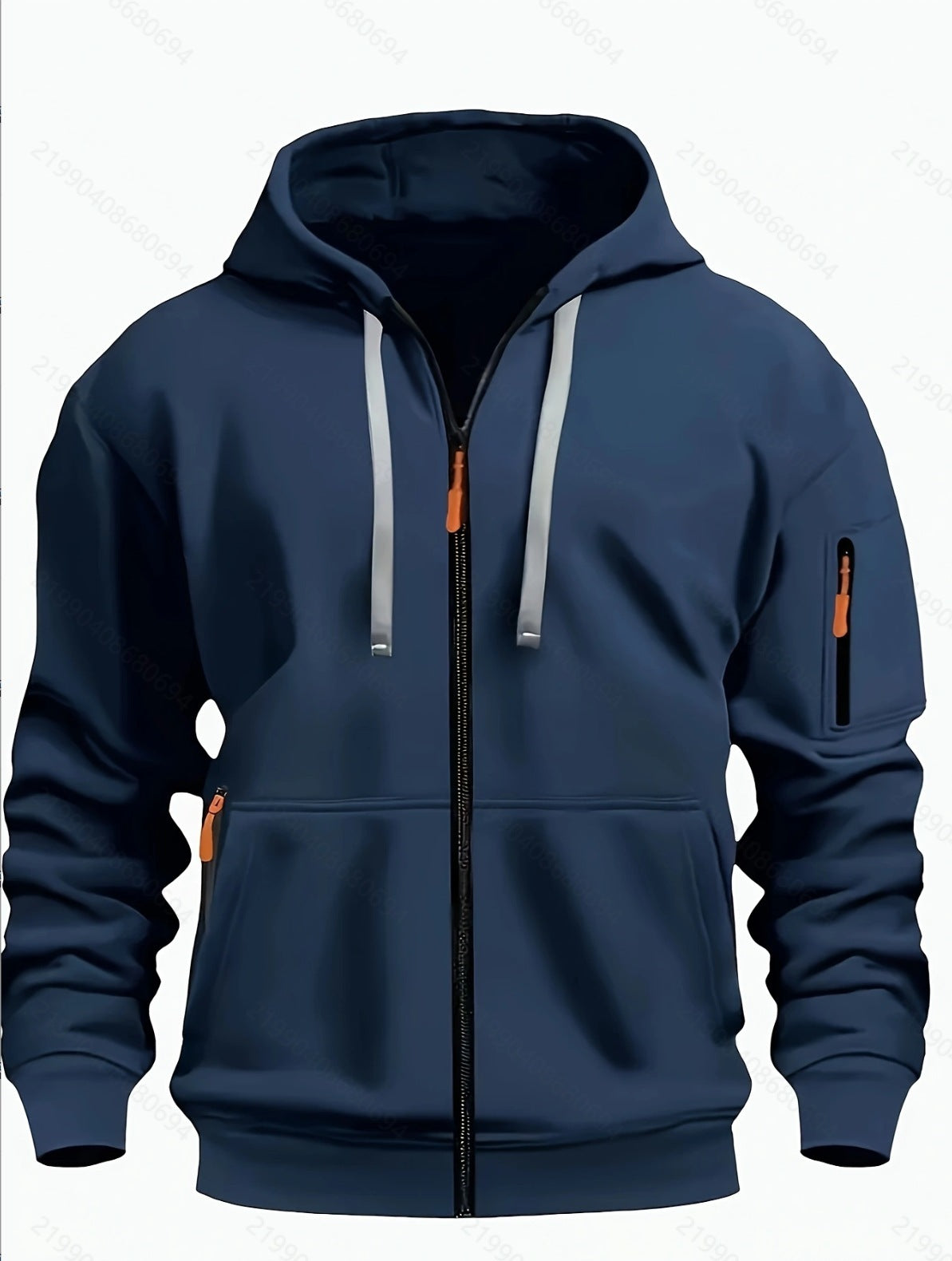Sport Flex Zipper Hoodie – Men’s Casual Full-Zip Athletic Sweatshirt