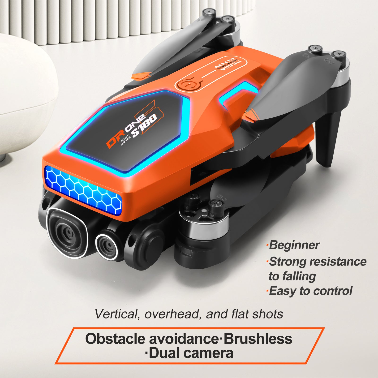 SkySonic S180 Brushless Power Drone with Intelligent Obstacle Avoidance