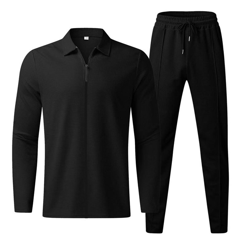ActiveEdge Men’s Fashion Zipper Cardigan Sports Suit