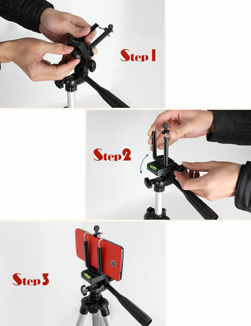 FlexiPro Professional Camera & Mobile Tripod Stand Holder