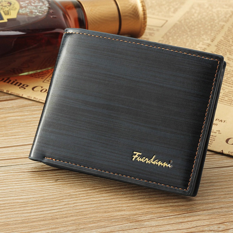 LuxFold Men’s Premium Bifold Leather Wallet