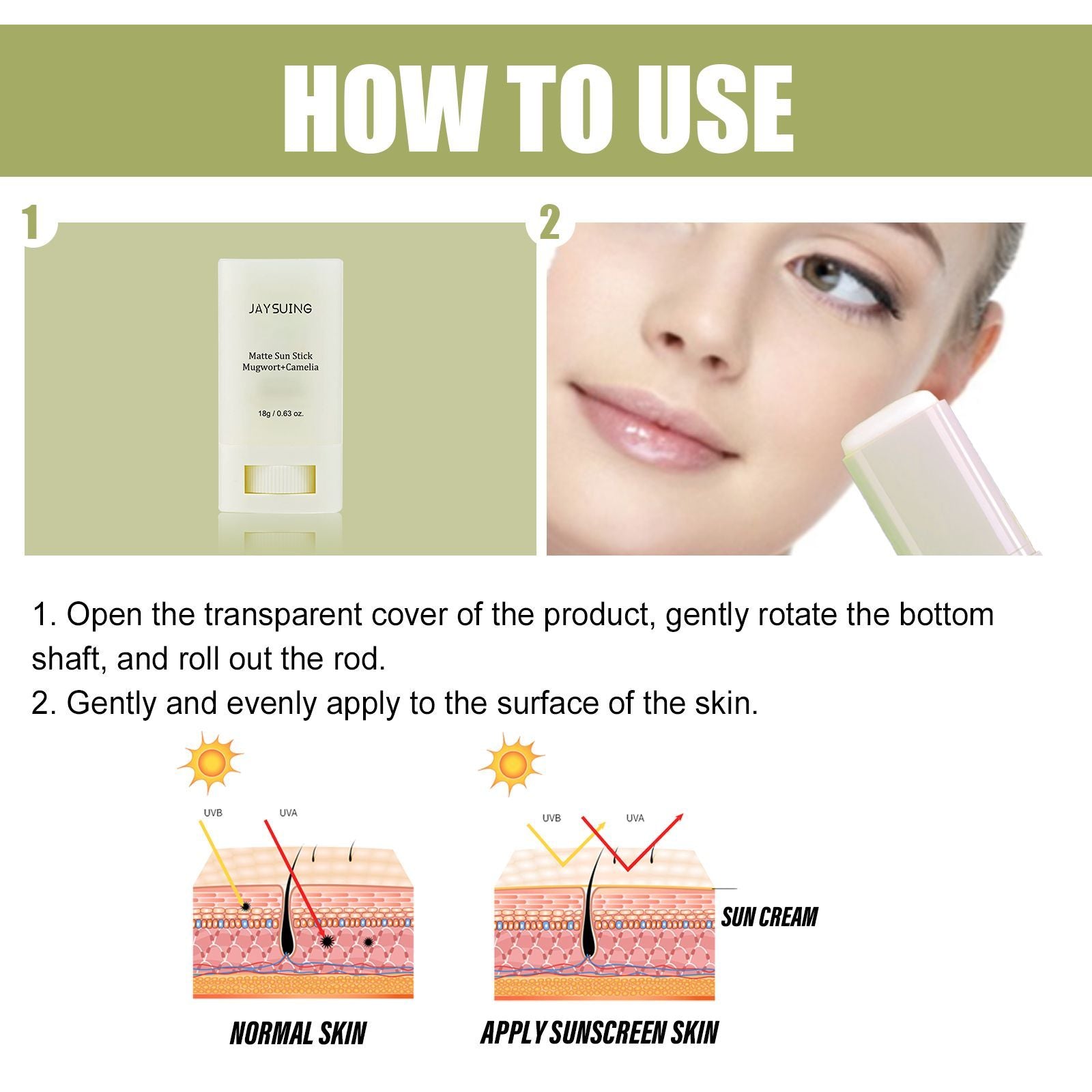 Jaysui Matte Protective UV Moisturizing Stick
