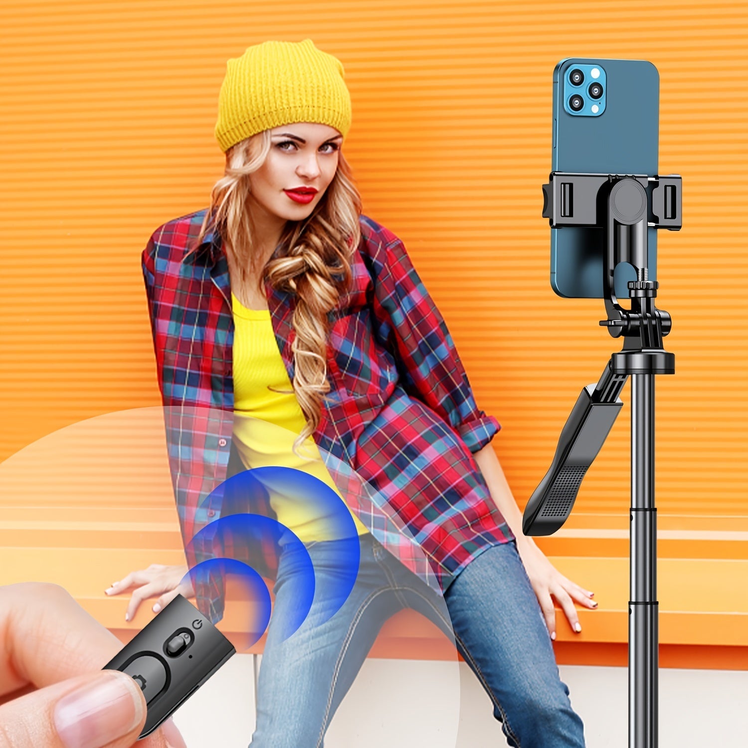 ProSnap 61" All-in-One Extendable Selfie Stick Tripod with Wireless Remote