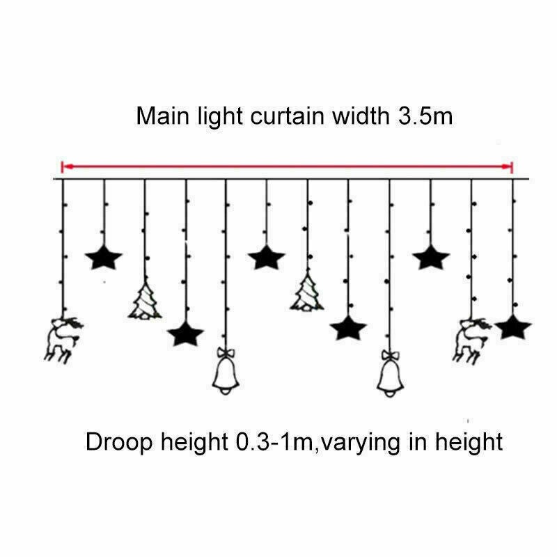 StarGlow LED Fairy String Curtain Lights