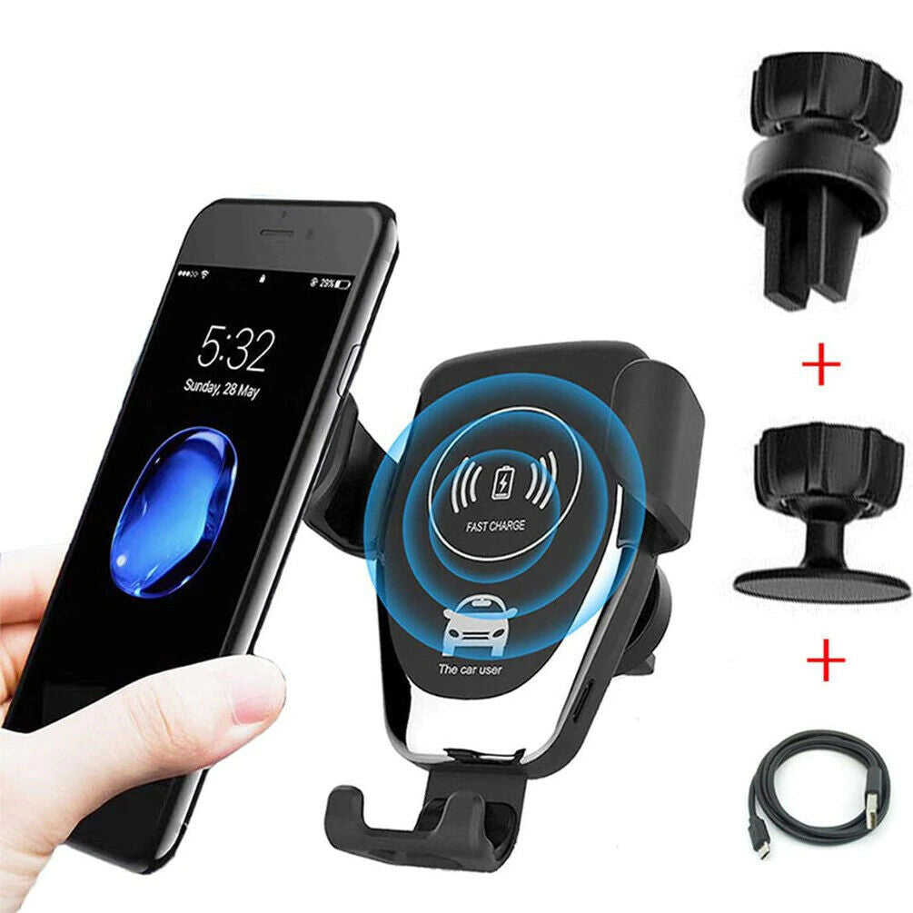 10W Qi Wireless Fast Car Charger Mount